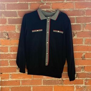 VTG Alfred Dunner Black and Red Sweater